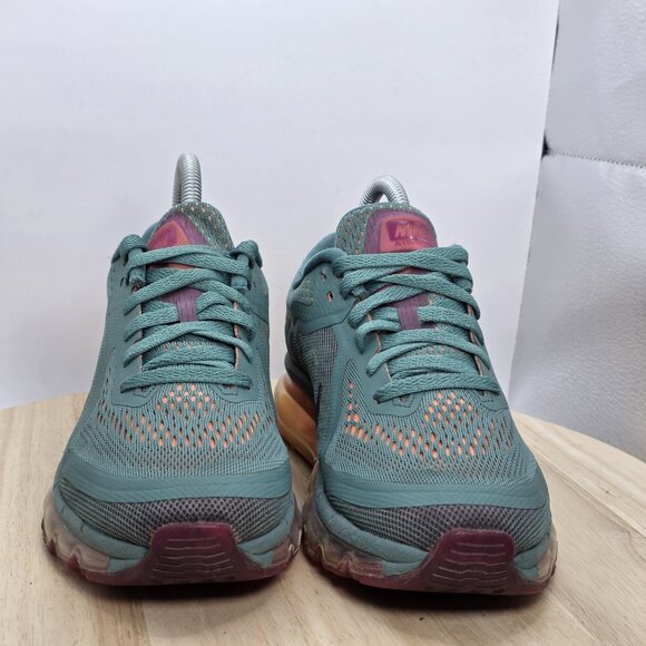 Women's Size 7 - NIKE AIR MAX Jade Glaze-Black-Atomic Orange - Picture 2 of 9